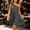Dark Gray, variant on Dark Gray Womens Summer Dresses Ruffle Solid A-Line Mid-Length Dresses Casual Sleeveless Tie Neck Dresses Casual Dresses,XL
