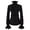 Black, variant on Womens Tops Shirts Long Sleeve With Punk Ruffles Fall Clothes for Women Tees Blouses White Size S