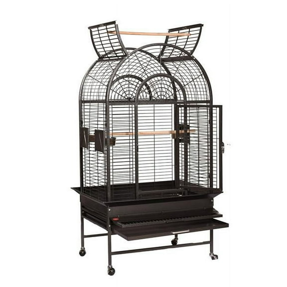 A&E Cage 23223 HQ Black 32 x 23 in. Open Top Cage with 0.75 in. Bar Spacing, Black