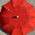 thumbnail image 6 of Artistic Floral Lace Umbrella Wooden Handle Sun Shade For Special Occasions & Women Accessories, 6 of 9