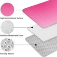 thumbnail image 5 of Pink Gradient Leopard Print Bathroom Rugs Sets 3 Piece,Toilet Cover Set,Absorbent Non Slip Bathroom Mats Sets with U-Shaped Contour Rug Toilet Rug Set, 5 of 5