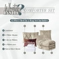 thumbnail image 4 of Mocassi 12-Piece Comforter Set, Ella Bedding Collection includes 6-Piece Smart Sheet Set, Matching Shams & Decorative Pillows, Full/Queen, Linen, 4 of 7