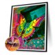 thumbnail image 2 of Pintura de diamante redondo completo 5D flor mariposa DIY mosaico decoración trabajo hecho a mano Likrtyny Arte deco, 2 of 9