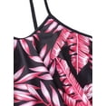 thumbnail image 6 of Liacowi Women Swimsuits 2 Piece Bikinis Set Leaf Print Bra Camisole Tops + Shorts Swimwear Bathing Suit Beachwear, 6 of 8