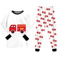 thumbnail image 5 of CAICJ98 Boys Pajamas Cotton Pjs Set Toddler Kids Fire Truck 2 Piece Long Sleeve Sleepwear,Size 8-9 Years, 5 of 8