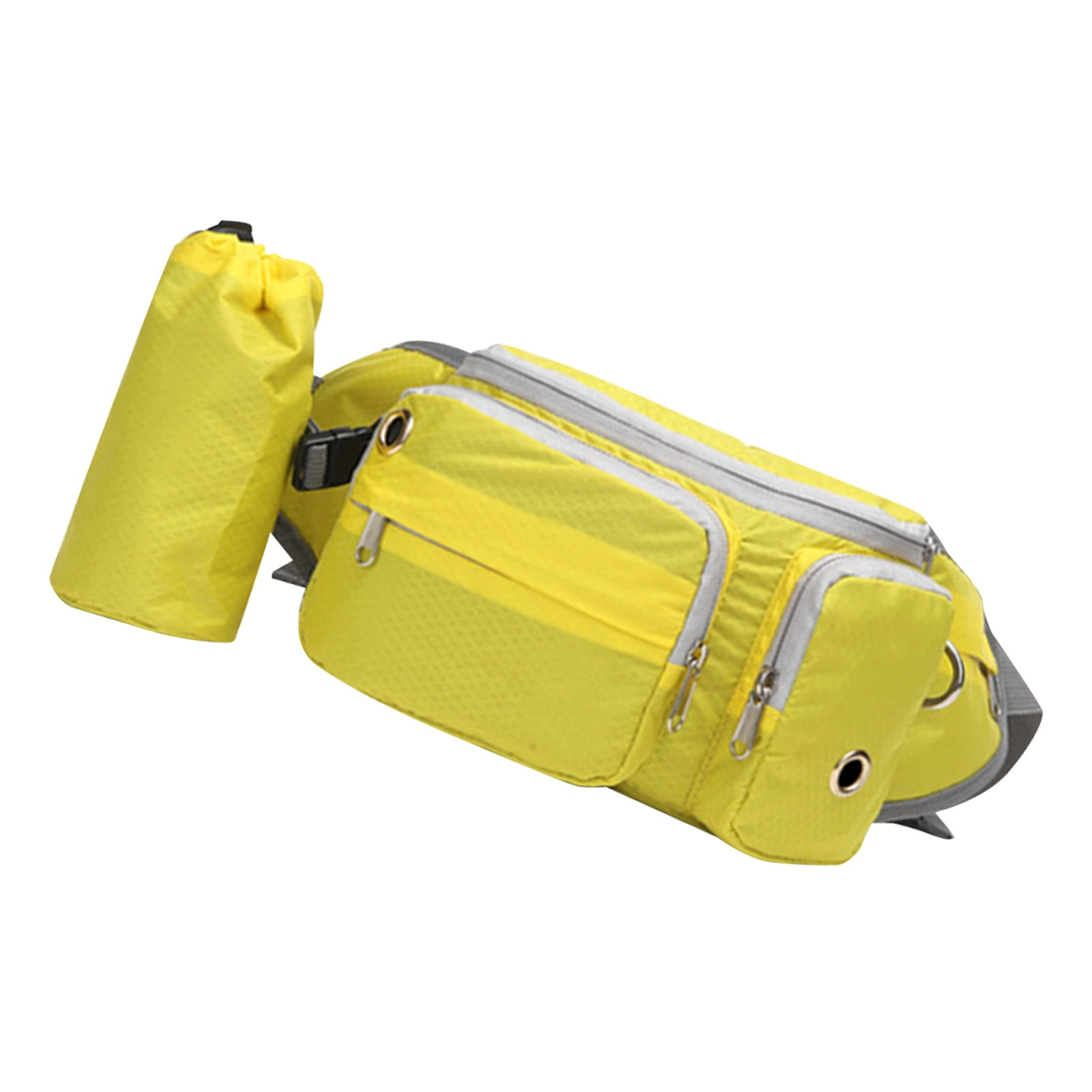 LAZIOEGR Dog Fanny Pack Large Space Multifunctional Dog Treat Training Pouch Walking Bag for Shopping Outings Sports Premium Oxford Cloth Yellow Size (9.06 inches / 23 cm)
