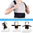 thumbnail image 3 of XS-4XL Plus Size Posture Corrector For Women And Men, Adjustable Back Support Lumbar Brace, Relief And Improve Posture For Neck, HunchBack And Shoulder (Black XL), 3 of 7