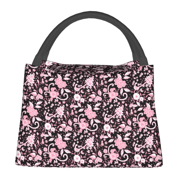 Fotbe Daisies Flowers Bolsa Térmica Portátil con Estampado, Bolsa de Entrega de Alimentos Aislada, Bolsa Reutilizable de Gran Capacidad para Comidas y Supermercado