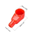 thumbnail image 2 of Battery Terminal Insulating Rubber Protector Cover for 25mm Terminal 11mm Cable Red Black 2 Pairs, 2 of 2