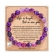 thumbnail image 1 of Xiao Hua Pulsera elástica de amatista morada, pulsera curativa, 18 cm (7 pulgadas) y 8 mm (8 mm), 1 of 1