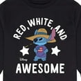 thumbnail image 3 of Lilo & Stitch - Red White And Awesome - Youth Long Sleeve Graphic T-Shirt, 3 of 5