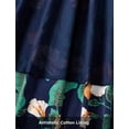 thumbnail image 4 of Vestido floral tropical PATPAT a juego con atuendos familiares, azul marino, 4 of 6