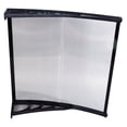 thumbnail image 5 of Zimtown 40''x 40''' Silver and Black Window Door Awning, UV Resistant, 5 of 10