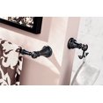 thumbnail image 2 of Moen YB8418BL Weymouth 18-Inch Towel Bar, Matte Black, 2 of 5