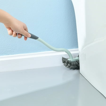 HOARBOEG Right Angle Toilet Brush Bathroom Curved Design Toilet Brush High Density Soft Bristles Toilet Bowl Brush Multi-function cleaning brush for Cleaning Tools for Scrubbing Floor Sinks