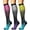 Purple Gray Yellow, variant on 3 Pairs Copper Compression Socks for Women & Men Circulation 15-20 mmhg - Better Blood Flow, Swelling, Best Support for Medical, Running, Nursing