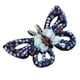 thumbnail image 1 of Apliques de mariposa de cristal Clip para zapatos Charm Ropa Bolsas Adorno Artesanal Azul Hugo Abalorios para zapatos de diamantes de imitación, 1 of 8