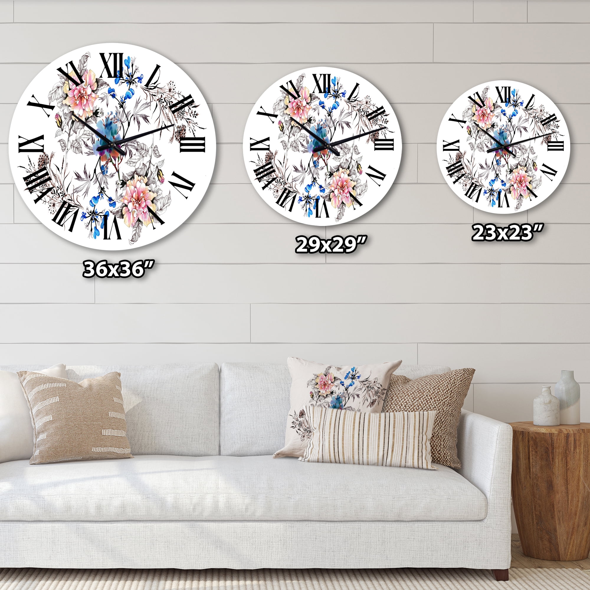 Designart 1 in Quartz Traditional Wall Clock