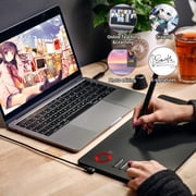 VEIKK A15 Pro Graphics Drawing Tablet 10x6 inch,12 Shortcut Keys,1 Quick Dial,for Windows,Mac,Linux
