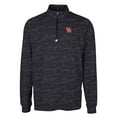 thumbnail image 2 of Men's Cutter & Buck Black Houston Cougars Big & Tall Traverse Camo Print Stretch Quarter-Zip Pullover Top, 2 of 3