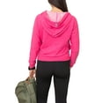 thumbnail image 4 of Alex + Abby Women's Funnel Neck Hoodie Pullover Sweatshirt Medium Zuma Pink, 4 of 5