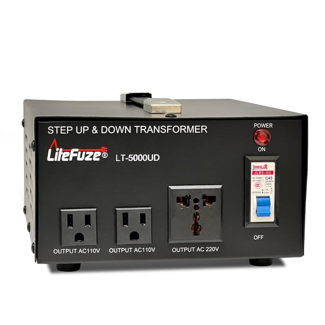 Transformador Convertidor de Tensión LiteFuze 5000W 110/220V