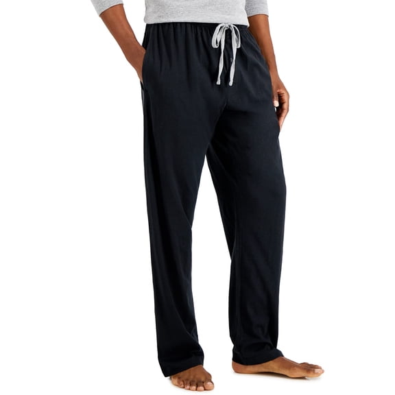 Hanes Men's X-Temp Jersey Pant, Midnight Black, Small