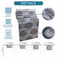 thumbnail image 6 of Nautical Brown Anchor Table Runner 72 Inches, Coastal Ocean Sea Grey Wooden Grain Bed Runner Dresser Scarves Tabletop for Indoor Outdoor Parties/Ceremony/Banquet, 14" x 72", 6 of 9