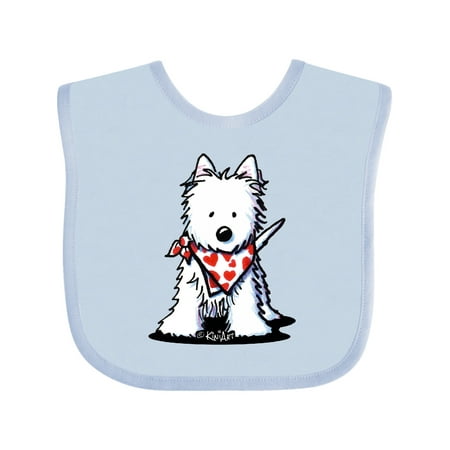 

Inktastic Westie In Bandana Gift Baby Boy or Baby Girl Bib