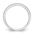 thumbnail image 2 of 14K White Gold Ring Band Wedding Diamond Round , Size 8, 2 of 7