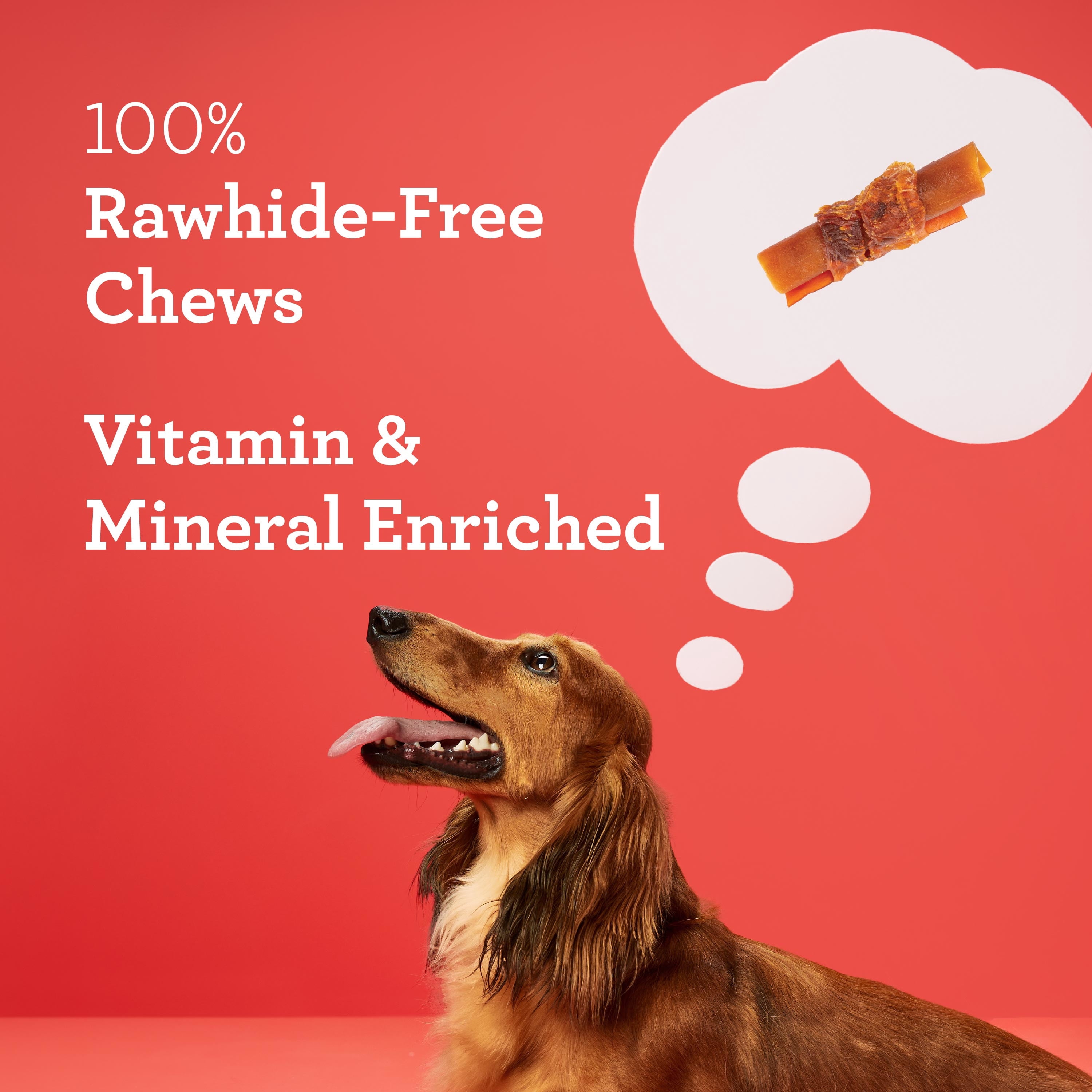 (4 pack) DreamBone Mini Sticks Wrapped with Real Chicken Rawhide Free Chews for Dogs, 20 Count