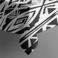 Diangle Rectangular Design Geometric Triangle White Pattern Rectangle Tablecloth 60