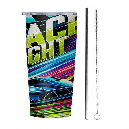 

Racing Summer Night 20oz Tumbler Insulated Stainless Steel Water Bottle Portable Travel Coffee Tea Mug Cup