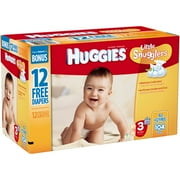 HUGGIES Little Snugglers Diapers, Size 3, 104 count