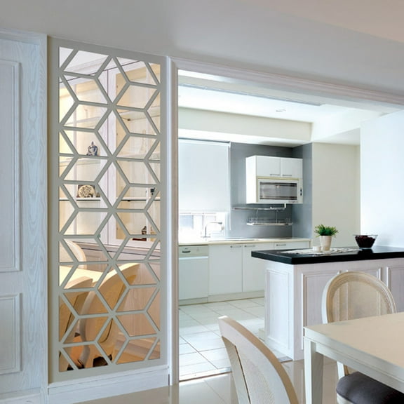 Openpig 16 PCS Mirror Acrylic Wall Stickers with Adhesive Art Decal Satin Paper Baby Kids Bedroom Home Decor Removable Stickers