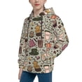 thumbnail image 2 of Rateoe Coffee pots cup Pattern Boys Hoodie, Youth Pullover Hooded Sweatshirt, Kangaroo Pocket Hoodie for Kids-Small, 2 of 6