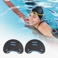 thumbnail image 6 of Unique Bargains 1 Pair Unisex Adult Durable Hand Flippers for Swimming Black, 6 of 6