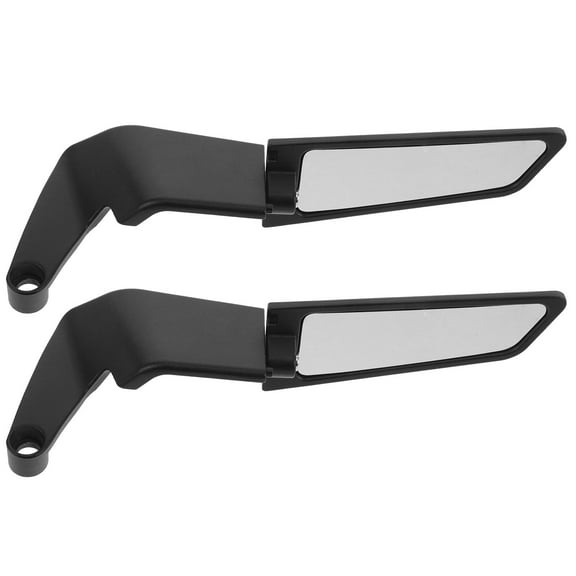 Zehuanyu  Motorcycle Mirrros for Handlebar Wing Mirrors Motorcycles Side Muffler Invisible Black