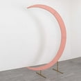 thumbnail image 5 of BalsaCircle 7.5 feet Dusty Rose Half Crescent Moon Backdrop Stand Cover Spandex Fitted Wedding Arch Decorations Reception Background, 5 of 8