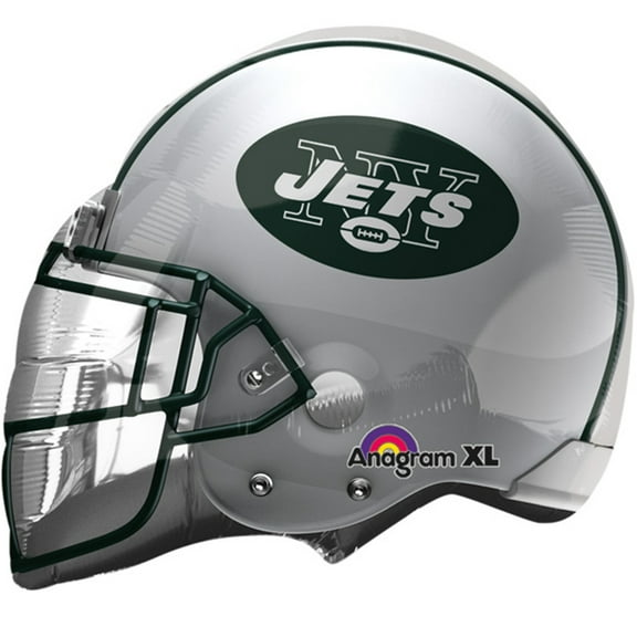 21 inch NFL New York Jets Football Helmet Foil Mylar Balloon - Party Supplies Decorations