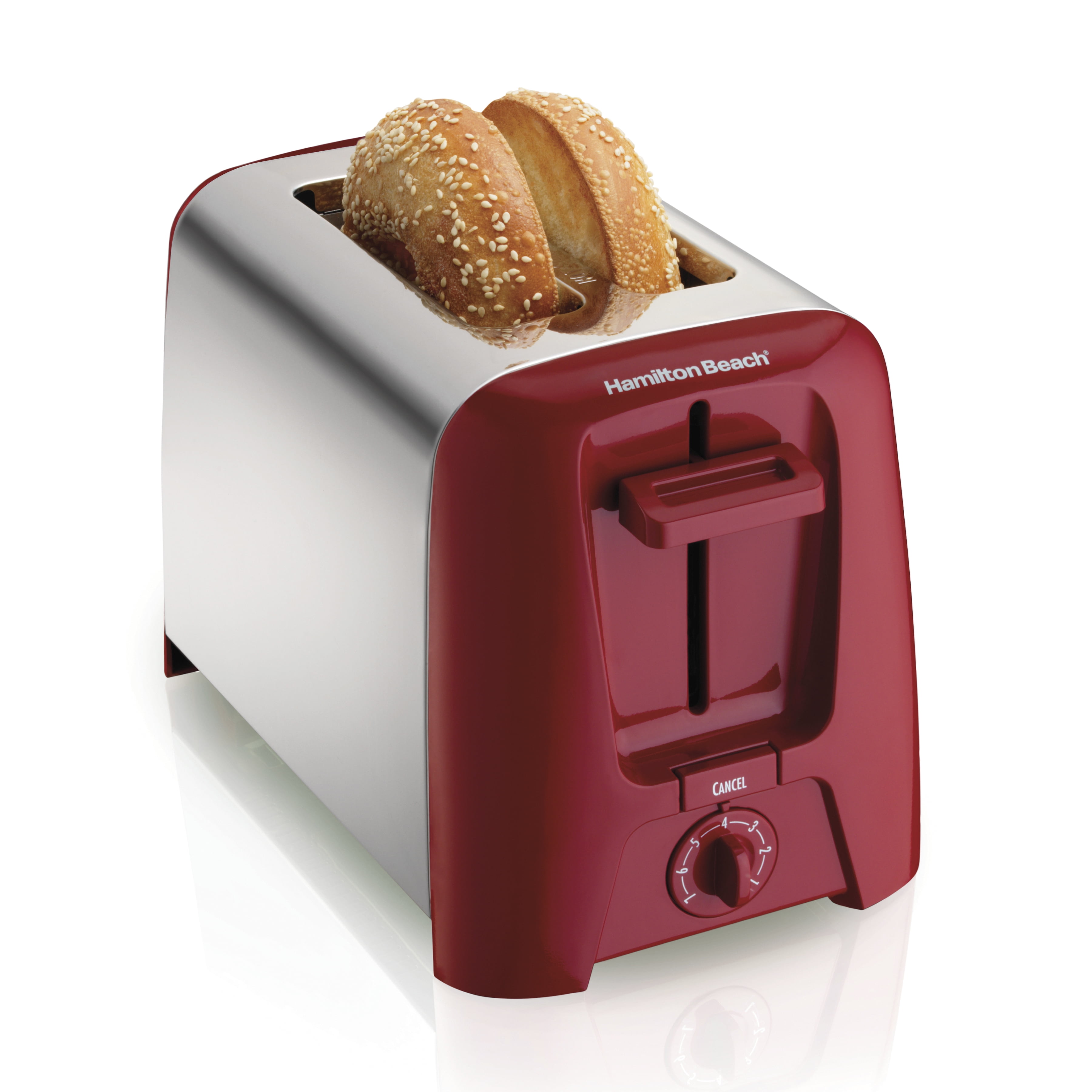 Hamilton Beach 2 Slice Toaster, Extra Wide Slots, Red, Model 22623 - Walmart.com