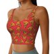 thumbnail image 2 of Fotbe Pizza Cartoon Sujetador Deportivo Largo sin Aros para Mujer con Almohadillas y Soporte Medio, Transpirable y Absorbente, Camiseta Tipo Chaleco o Tank Top-Small, 2 of 8