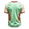 thumbnail image 4 of Zimjoy Mexico Soccer Jersey T-Shirt for Men 2026 World Soccer Game National Team 2D Graphic V Neck Short Sleeve Tee Mint Green L, 4 of 5