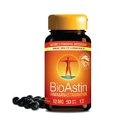 Nutrex Hawaii BioAstin Hawaiian Astaxanthin - Antioxidant Support for Skin and Immune Health - First-Class Microalgae Grown in Kona, Hawaii - Non-GMO and Gluten-Free- 12mg High Potency, 50 Softgels