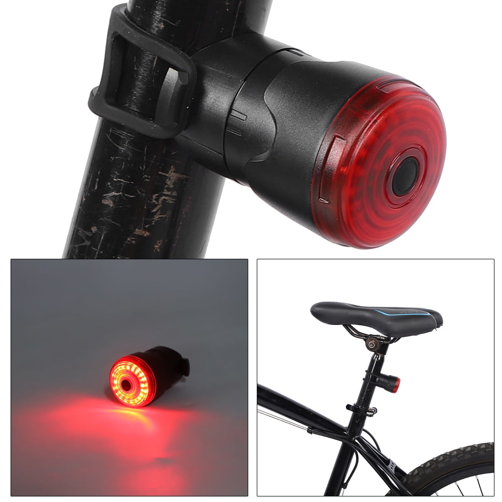 Tbest Bicycle Rear Light With Battery Display Function Smart Brake Induction Bicycle Taillight Led Seatpost Usb Charging Bike Warning Rear Light