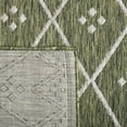 thumbnail image 5 of SAFAVIEH Courtyard Wasif Geometric Indoor/Outdoor Area Rug, Green/Grey, 2' x 3'7", 5 of 5