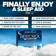 Restorol - Natural Sleep Aid - Relief from Jet Lag & Sleep Deprivation - Regulate Sleep Cycle - Get Restful Sleep (30ct)