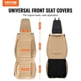 thumbnail image 2 of VEVOR Seat Covers, Universal Car Seat Covers Front Seats, 2pcs Faux Leather Seat Cover, Semi-enclosed Design, Detachable Headrest and Airbag Compatible, for Most Cars SUVs and Trucks Beige, 2 of 9