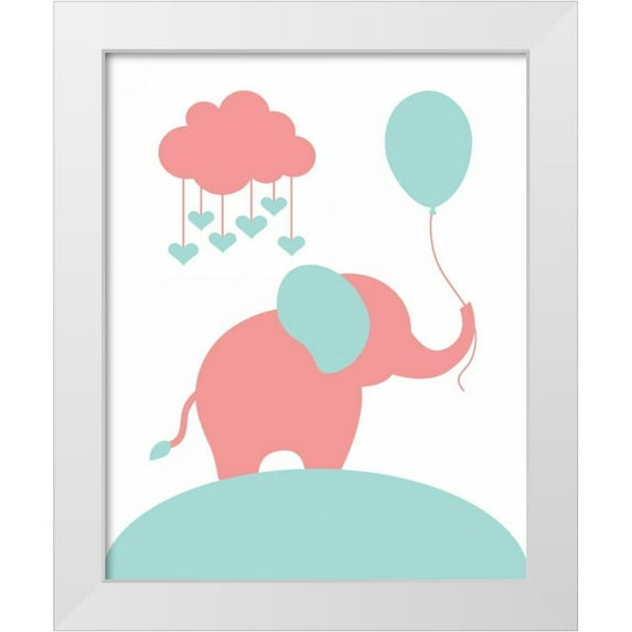 Robinson, Tamara 15x18 White Modern Wood Framed Museum Art Print Titled - Elephant