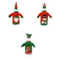 thumbnail image 4 of Funda bonita para botella de vino de Navidad Toystoory conjunto de sombrero navideño 24*12cm, 4 of 6